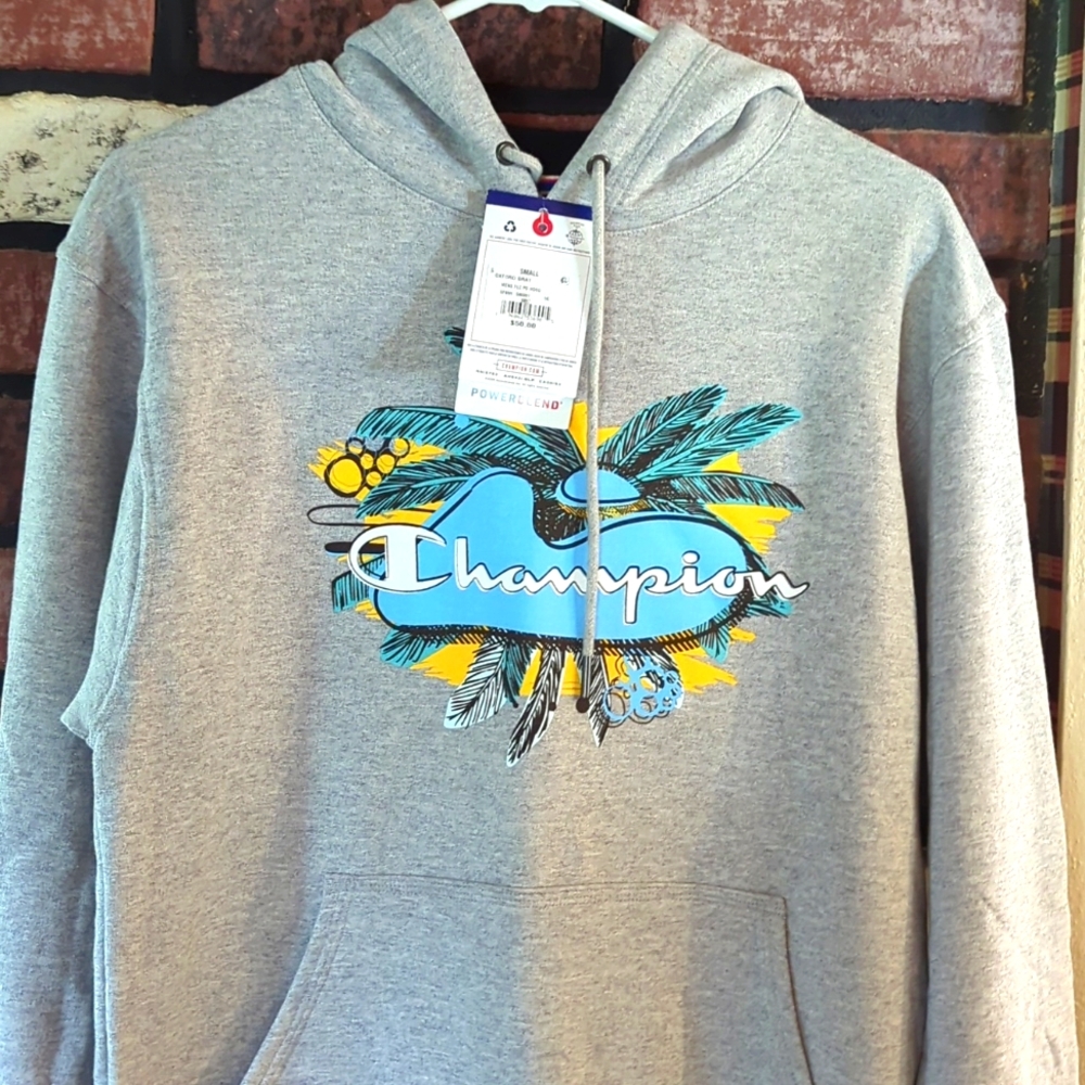 Champion Hoodie NWT, Gray, Sz S